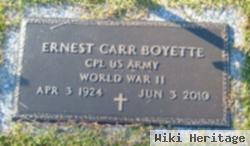 Ernest Carr "ernie" Boyette, Sr