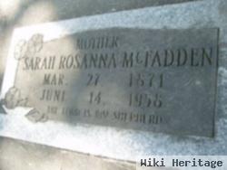 Sarah Rosanna Mcfadden