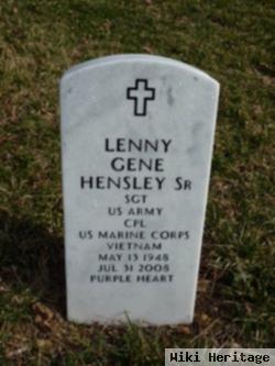 Sgt Lenny Gene Hensley, Sr