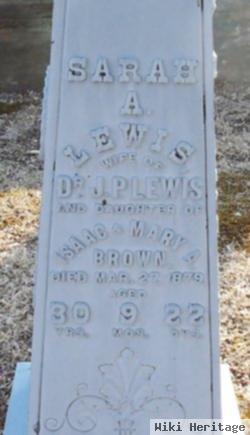 Sarah A. Brown Lewis