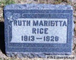 Ruth Marietta Rice