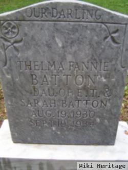 Thelma Fannie Batton