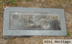 Lee Petty Henderson