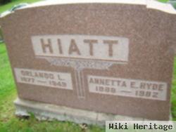 Annetta E "nettie" Hyde Hiatt