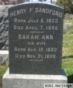 Sarah Ann Ellick Sandford