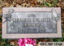 Geraldine Louise "gerri" Koehler Dorshimer