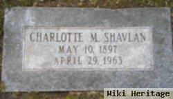 Charlotte M. Shavlan