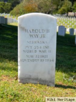 Pvt Harold H Way, Jr