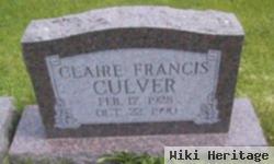 Claire Francis Culver