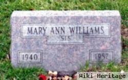 Mary Ann Williams