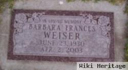 Barbara Frances Weiser