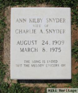 Ann Kilby Snyder