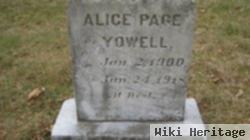 Alice Page Yowell