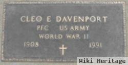 Pfc Cleo Ernest Davenport