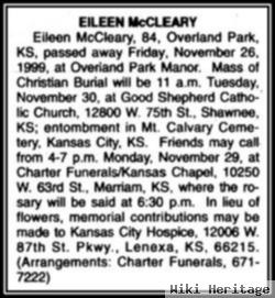 Mary Eileen "eileen" Robinson Mccleary