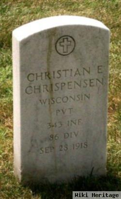 Pvt Christian E Chrispensen