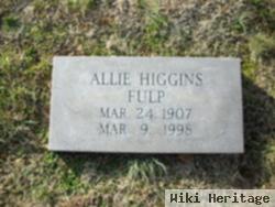 Jane Allie "jannie" Higgins Fulp