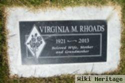 Virginia M Rhoads