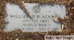 William D Blackwell