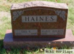 Ora R Haines