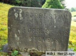 Forrest W Stevens, Infant