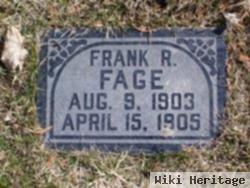 Frank Raymond Fage