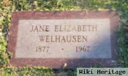 Jane Elizabeth "bessie" Finch Welhausen