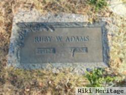 Ruby W Adams