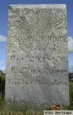 Jane W. Hight Hendry