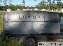 Mary Elizabeth Adams Lowman