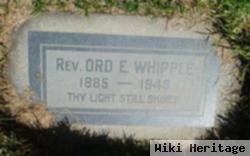 Rev Ord E Whipple