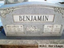 Mildred R Benjamin