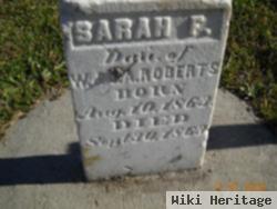 Sarah F Roberts