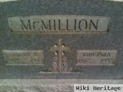 Virginia Keziah "jennie" Mcclung Mcmillion