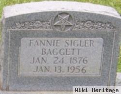 Susan Frances "fannie" Sigler Baggett