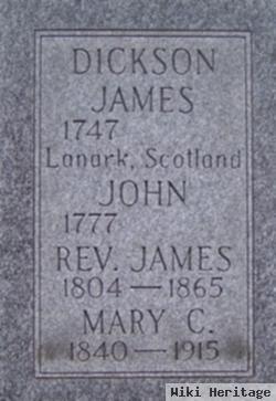 Rev James Dickson