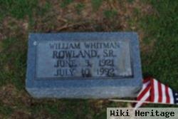 William Whitman Rowland, Sr