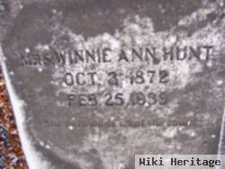 Mrs Winnie Ann Vickers Hunt