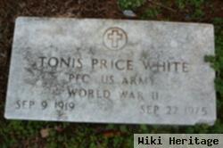 Pfc Tonis Price White