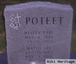 Wesley Earl Poteet