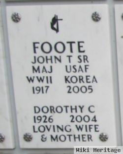 Maj John Thurman Foote