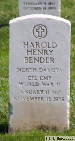 Harold Henry Bender