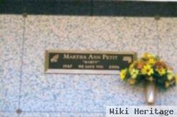 Martha Ann "marty" Kerr Petit