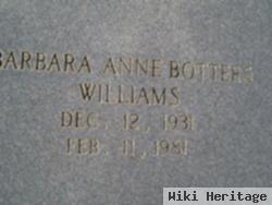 Barbara Ann Botters Williams