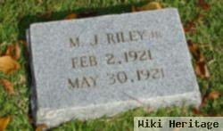 M. J. Riley, Jr