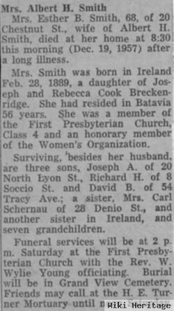 Esther B. Breckenridge Smith