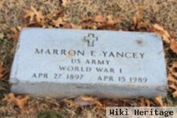 Marron Ernest Yancey