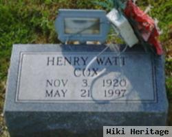 Henry Watt Cox