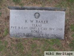 Pfc K. W. Baker