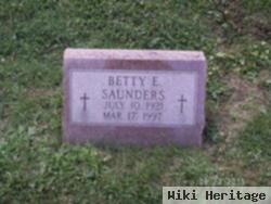 Betty E Saunders